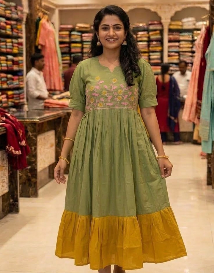 Georgette Frock For Daily Wear